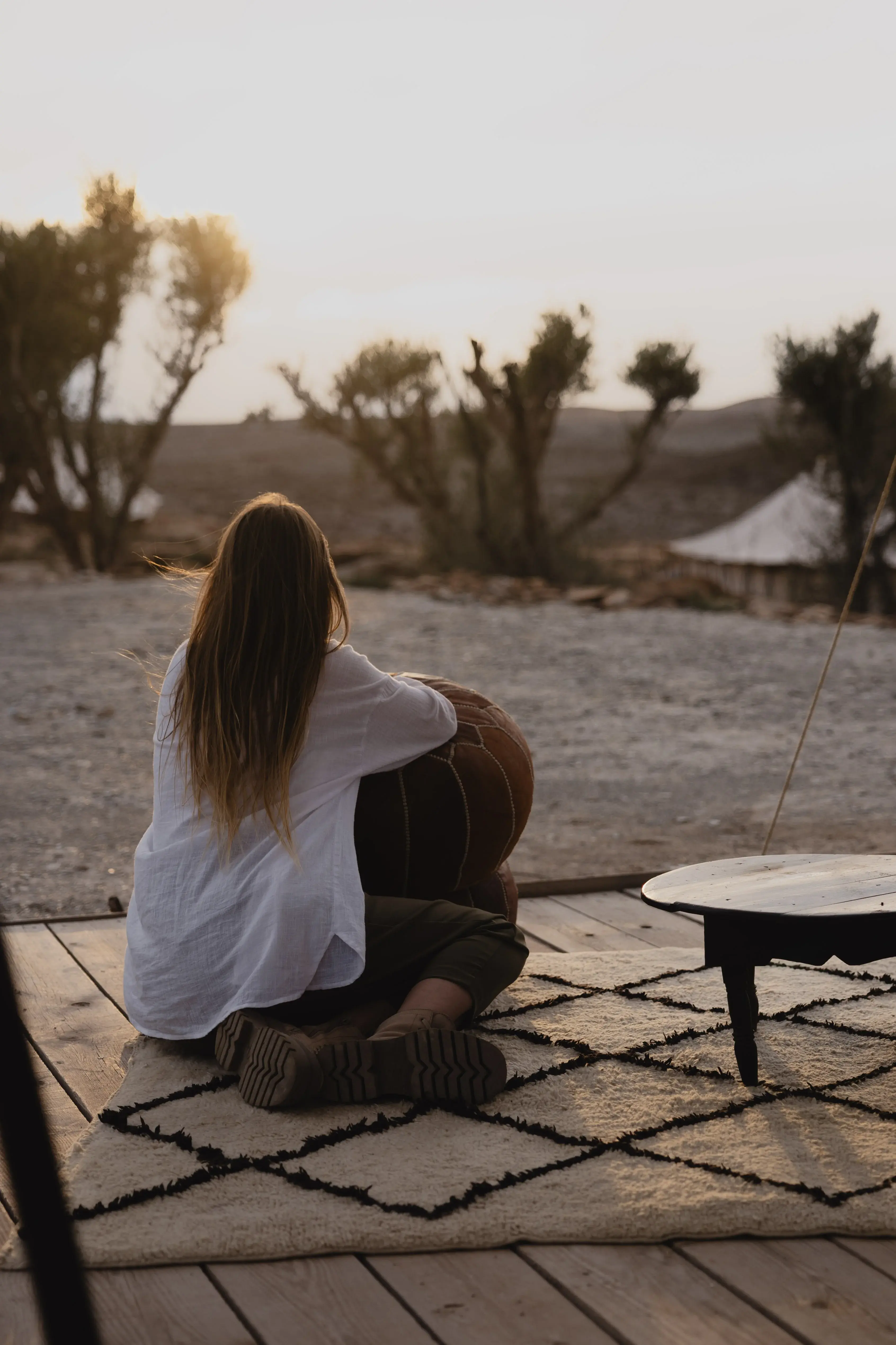 Drinking coffee watching the Acropolis